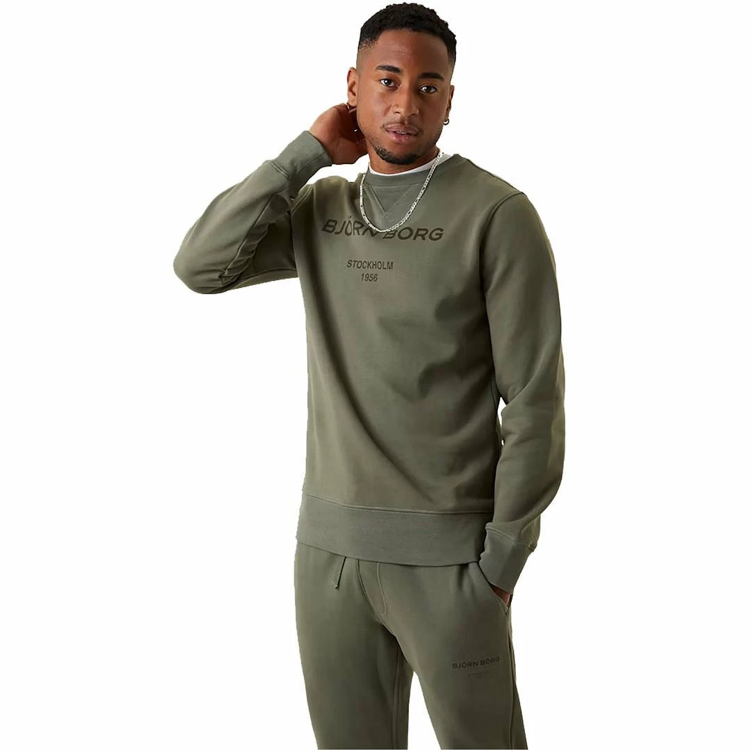 Bjorn Borg Mens Soft Fleece Crewneck Sweater Pullover - Image 6