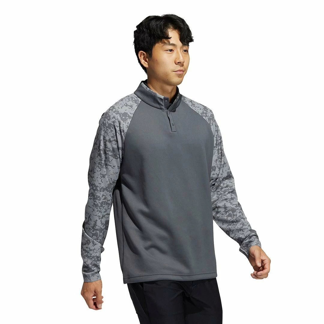 ADIDAS Golf Mens Camo Hybrid Layering Sweatshirt Stretch Golf Sweater - Image 2