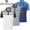 Stuburt Golf Mens Chambers Breathable DRI-Back Moisture Wicking Golf Polo Shirt