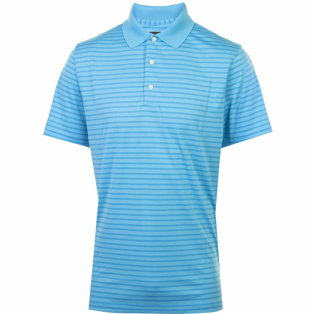 Greg Norman Mens PlayDry® Engineered Stripe Technical SS Golf Polo Shirt - Image 17