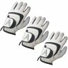 Pack Of 3 All Weather V Logo Soft Cabretta Leather Palm Patch Golf Gloves Left Hand