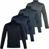 Under Armour Mens UA Fleece Breathable Stretch 1/2 Zip Golf Sweater Pullover