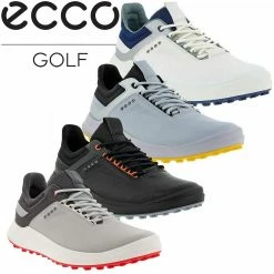 Ecco Golf Mens Core Lightweight Waterproof Spikeless Leather Golf Shoes