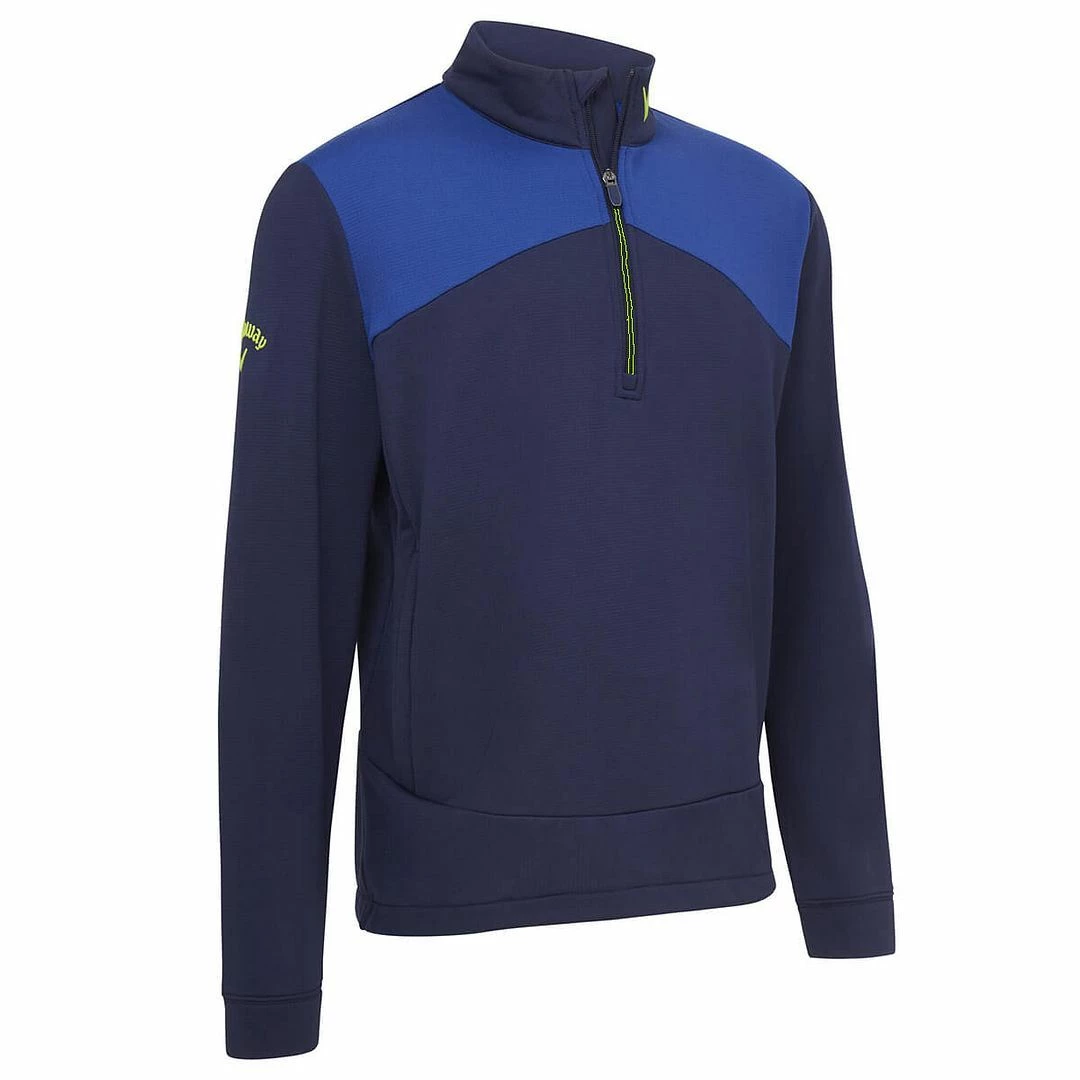 Callaway Golf Mens High Gauge Aquapel 1/4 Zip Opti-Dri Thermal Fleece Golf Pullover - Image 2