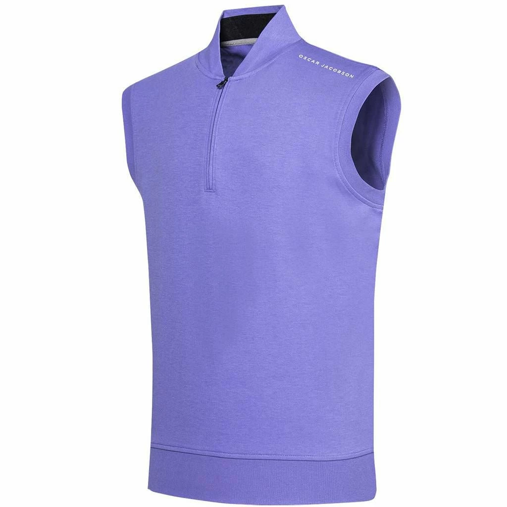 Oscar Jacobson Mens Hoff Course ¼ Zip Golf Vest - Image 6