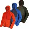 Regatta Mens Rocknell Hooded Hybrid Marl Fleece Jacket