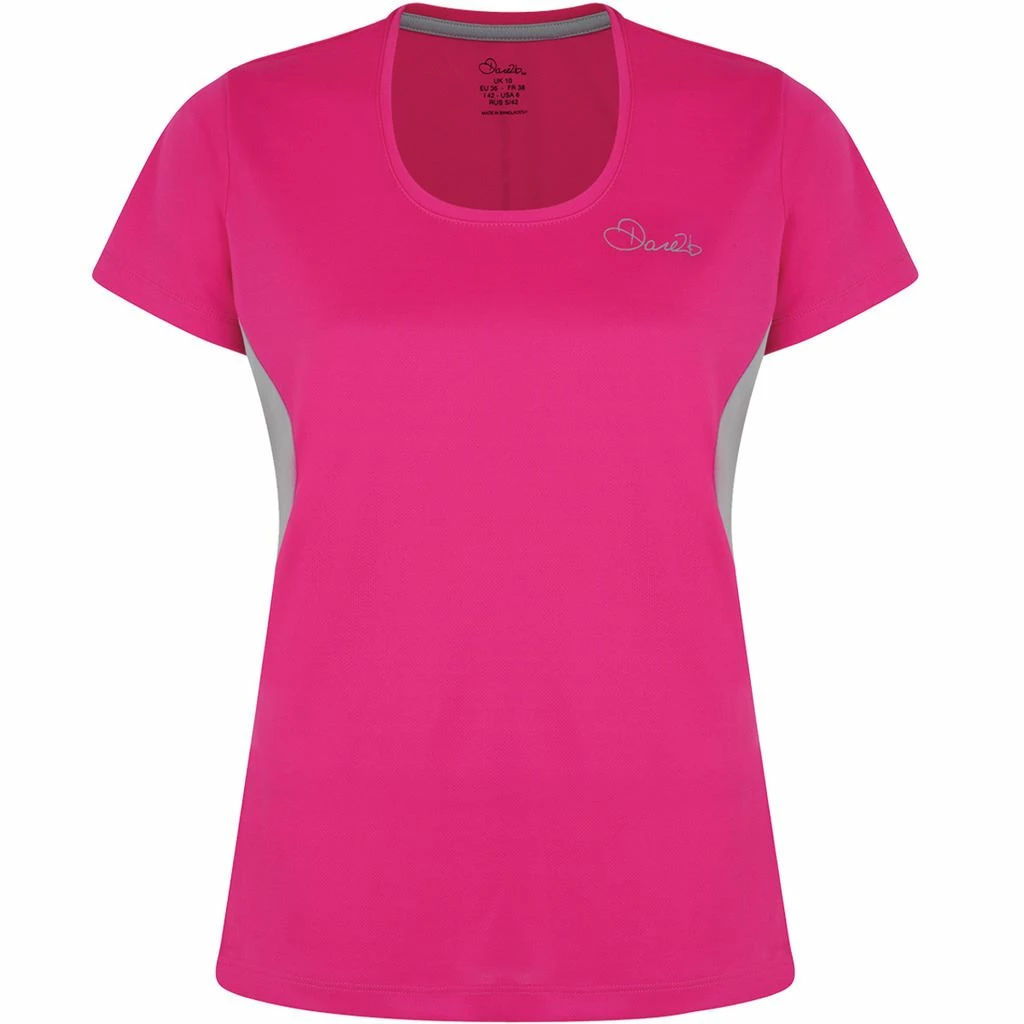 Dare 2B Ladies Crew Neck Reform Short Sleeve Stretch Workout Tee - Image 2