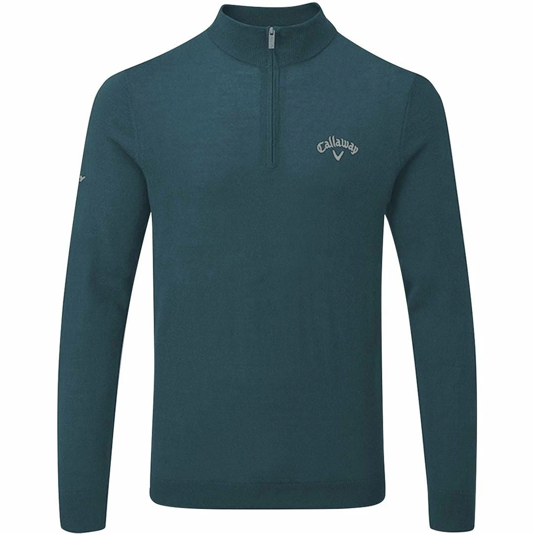 Callaway Golf Mens 1/4 Zip Blended Merino Thermal Pullover Sweater - Image 4