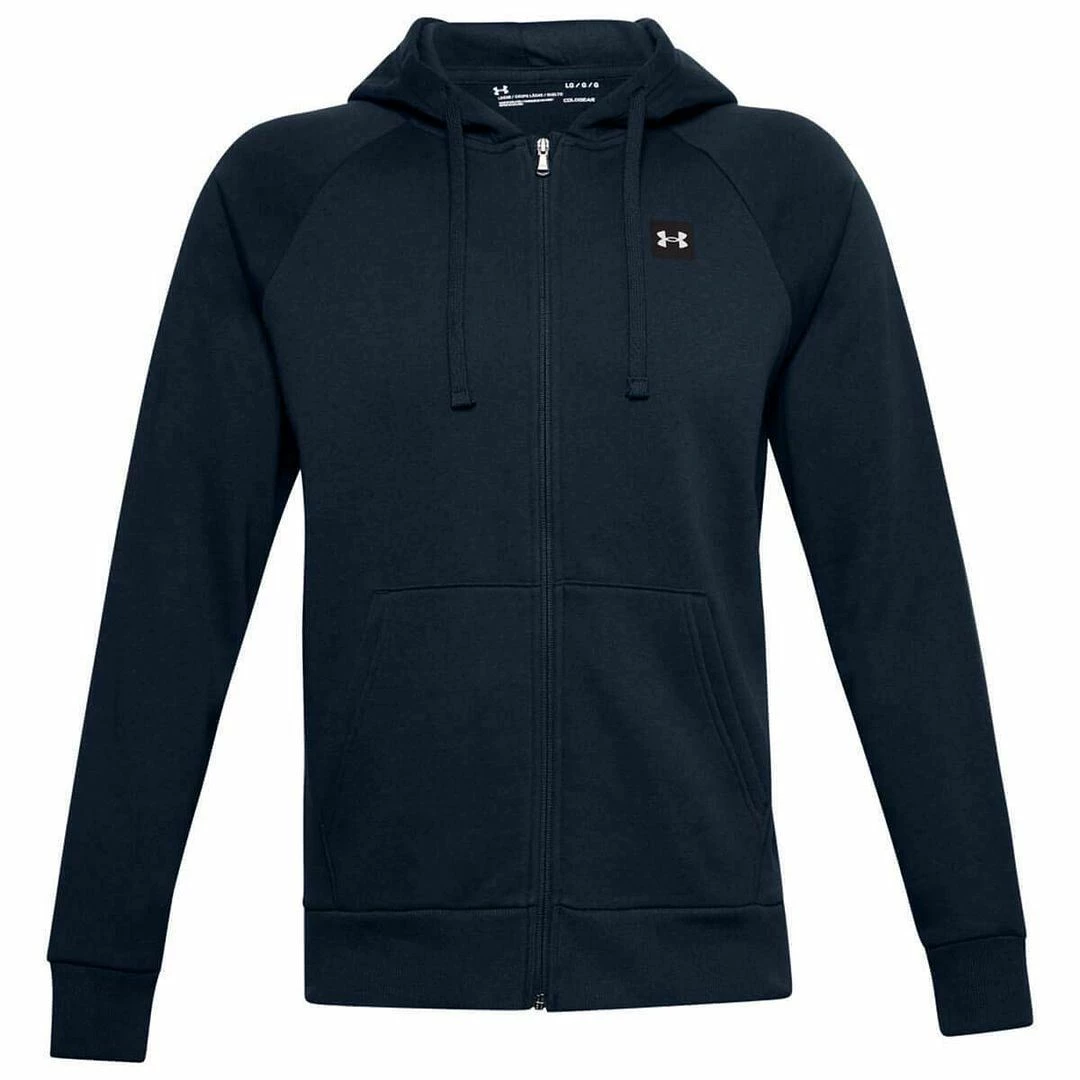 Under Armour Rival Fleece Full Zip Hoodie Mens Sports Fitness Hoody Jumper - Image 4