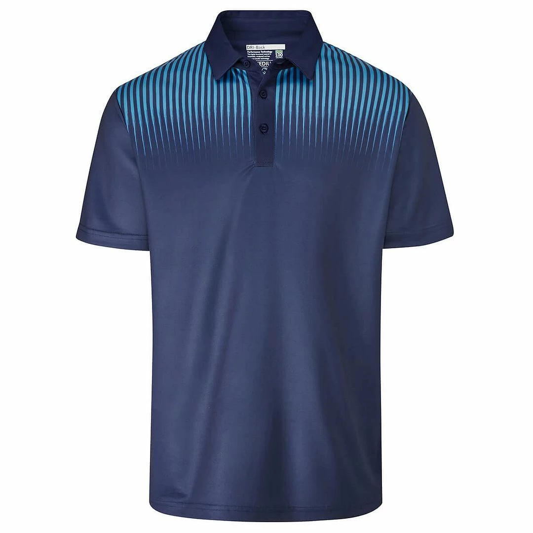 Stuburt Golf Mens Pebble Breathable DRI-Back Moisture Wicking Golf Polo Shirt - Image 3