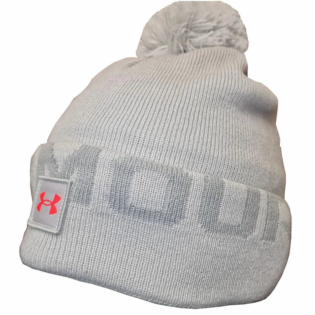 Under Armour Mens UA Halftime Fleece Pom Pom Beanie Winter Bobble Hat - Image 3