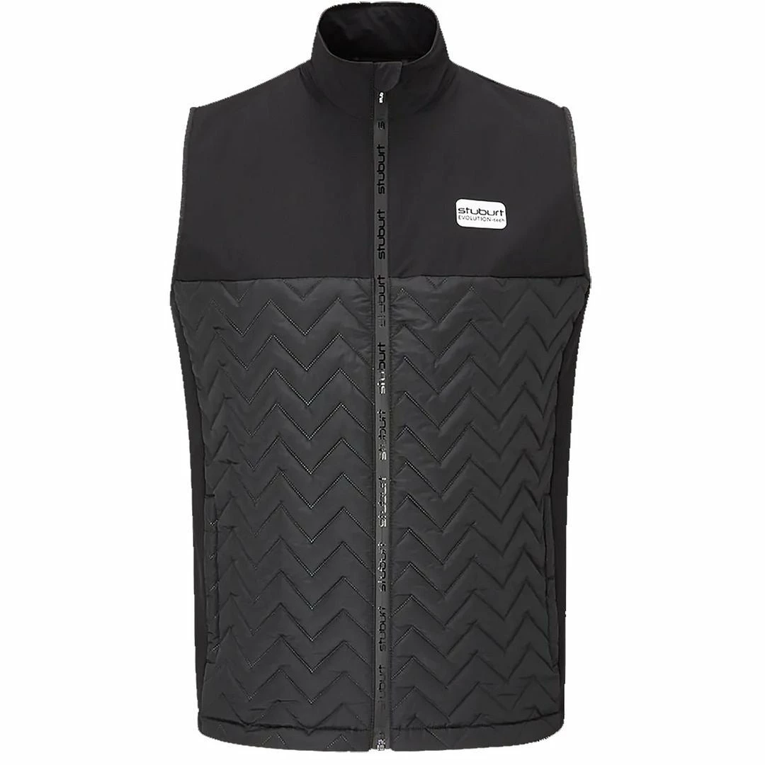 Stuburt Golf Mens Evolution Tech Thermal Padded Full Zip Windproof Golf Gilet Vest