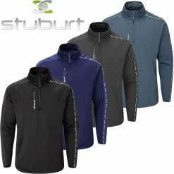 Stuburt Golf Mens Radar Fleece Thermal Half Zip Golf Sweater