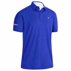 Callaway Golf Mens Odyssey Ventilated Block Stretch Golf Polo Shirt