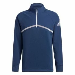 ADIDAS Golf Mens Hybrid 1/4 Zip Thermal Stretch Golf Sweater