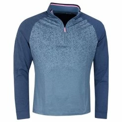 Callaway Golf Mens 1/4 Zip Trademark Chev Print Chillout Golf Pullover Sweater