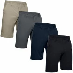 Under Armour Mens Golf UA Tech 4-Way Stretch Flat Front Training Golf Shorts