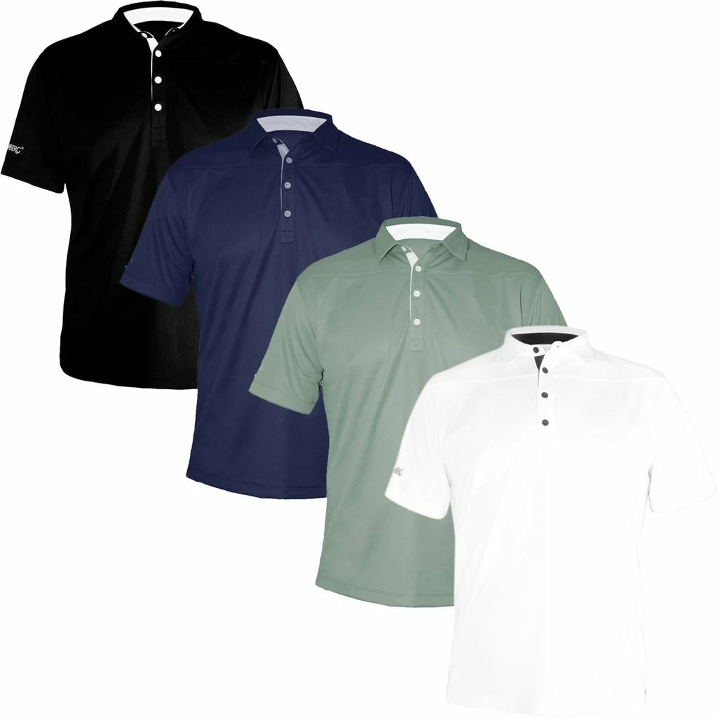 Stromberg Golf Cool Dry Tech Performance Mens Fitted Golf Polo Shirt - Image 3