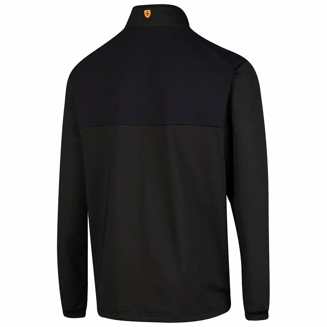 Island Green Mens Rib Yoke 1/4 Zip Top Layer Stretch Golf Sweater Pullover - Image 3