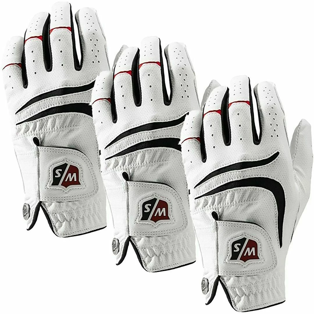 Wilson Golf Wilson Staff Golf Grip Plus Mens Golf Glove Left Hand Pack Of 3 - Image 5