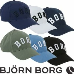 Bjorn Borg Mens Sthlm Logo Breathable Cotton Comfort Golf Hat Cap