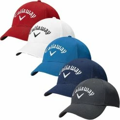 Callaway Golf Mens Side Crested Structured Adjustable Golf Cap Hat