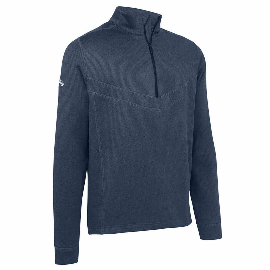 Callaway Golf Mens Waffle 1/4 Zip Opti-Dri Swing Tech Thermal Golf Pullover Sweater - Image 3