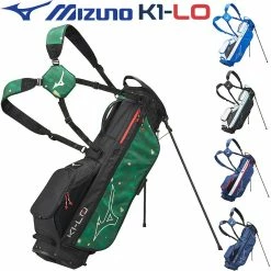 Mizuno Golf Mens K1-LO Carry Dual Strap 5 Way Divider Golf Stand Bag
