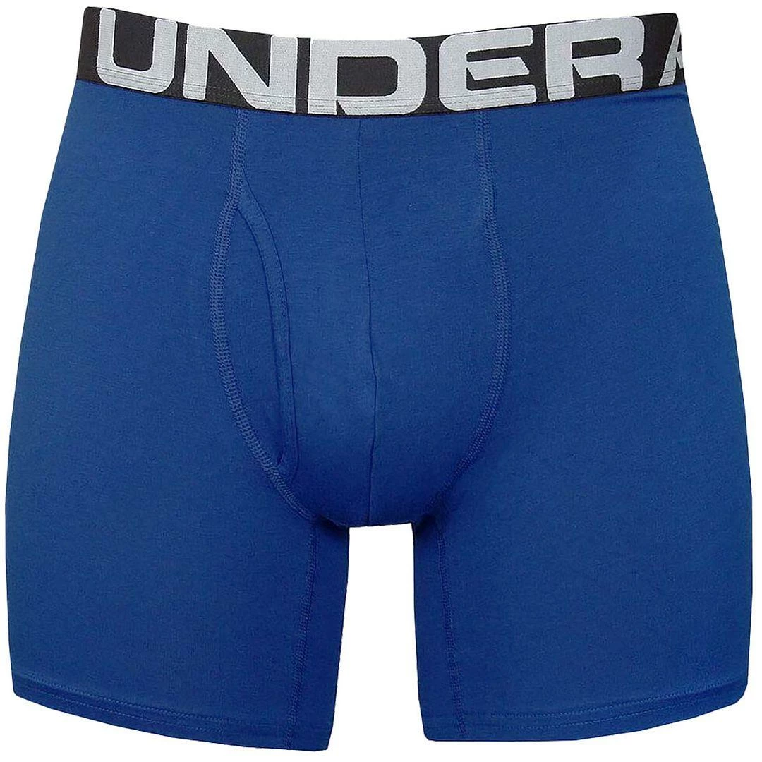 Under Armour Mens UA Charged Cotton 6" Stretch BoxerJock Underwear 3-Pack - Image 19