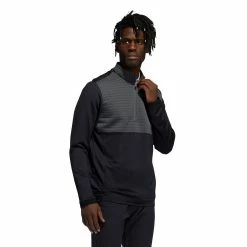 ADIDAS Golf Mens COLD.RDY 1/4 Zip Lightweight Sweater Golf Pullover