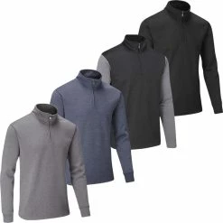 Stuburt Mens Endurance Sport ¼ Zip Neck Performance Sweater