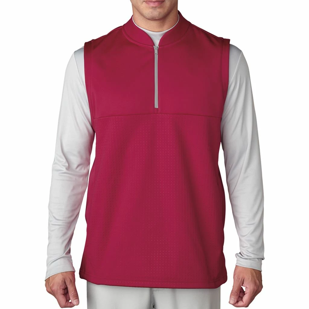 ADIDAS Golf Climawarm™ 1/4 Zip Debossed Iconic Gilet Breathable Insulation Mens Golf Vest - Image 2