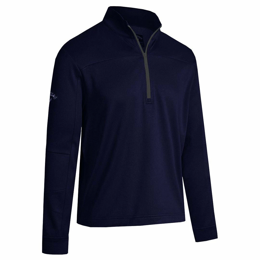 Callaway Golf Mens Pieced Waffle 1/4 Zip SwingTech Thermal Golf Sweater Pullover - Image 8