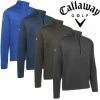 Callaway Golf Mens Waffle 1/4 Zip Opti-Dri Swing Tech Thermal Golf Pullover Sweater