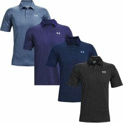 Under Armour Golf UA Performance Printed Polo Stretch Mens Golf Polo Shirt