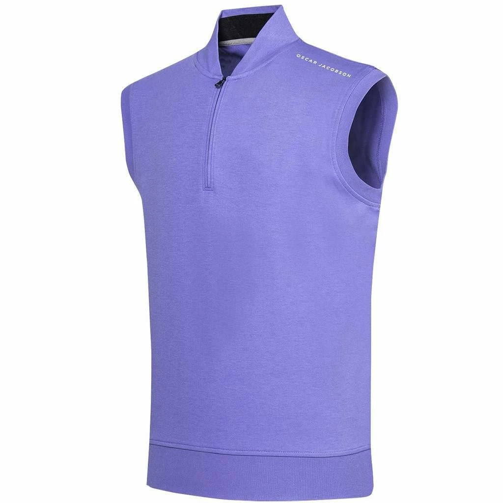 Oscar Jacobson Mens Hoff Course ¼ Zip Golf Vest - Image 7