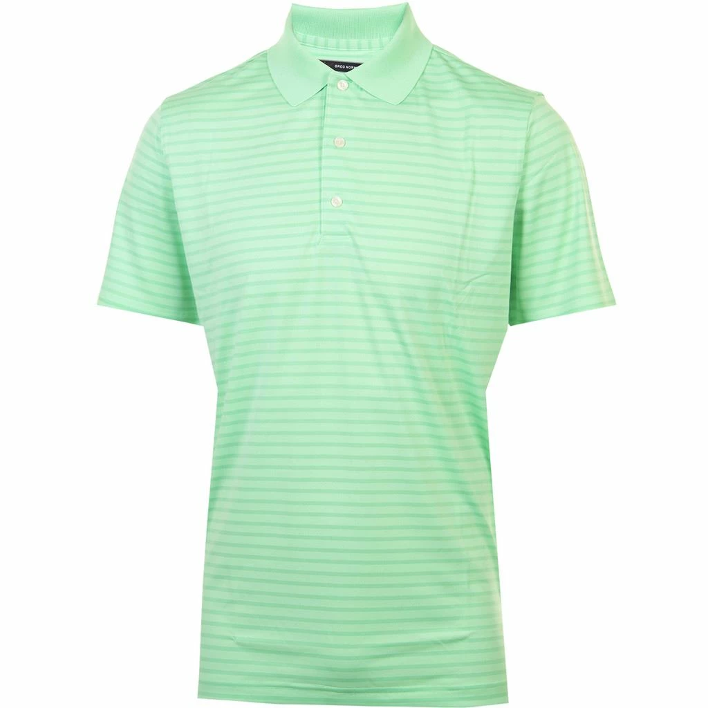 Greg Norman Mens PlayDry® Engineered Stripe Technical SS Golf Polo Shirt - Image 14