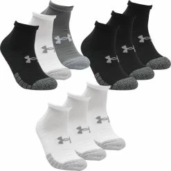 Under Armour HeatGear Locut Anti-Odor Arch Support Training Socks Pack Of 3