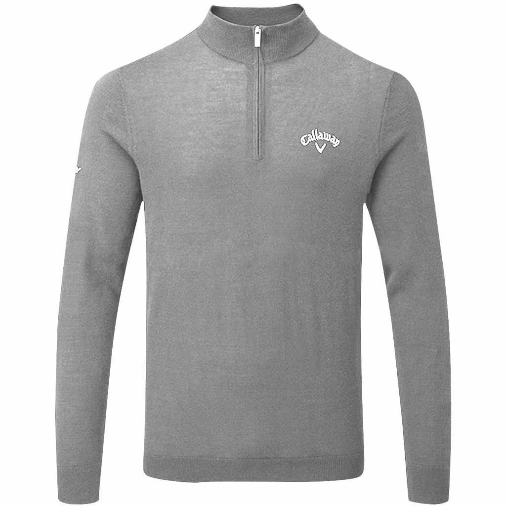 Callaway Golf Mens 1/4 Zip Blended Merino Thermal Pullover Sweater - Image 10