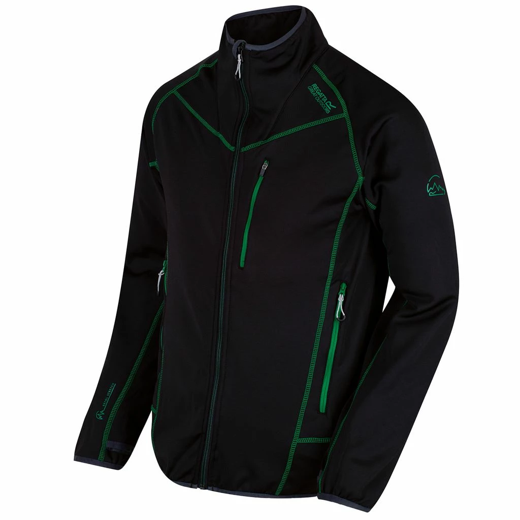 Regatta Mens Diego III Full Zip Stretch SoftShell Hiking Jacket - Image 14