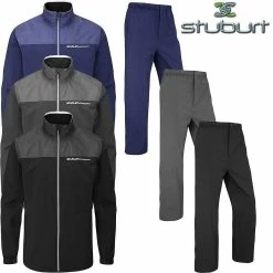 Stuburt Golf Mens Evolution PCT Waterproof Breathable DRI-Back Golf Rain Suit