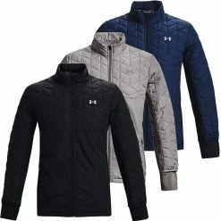 Under Armour Mens UA ColdGear Reactor Storm Hybrid Full Zip Golf Jacket