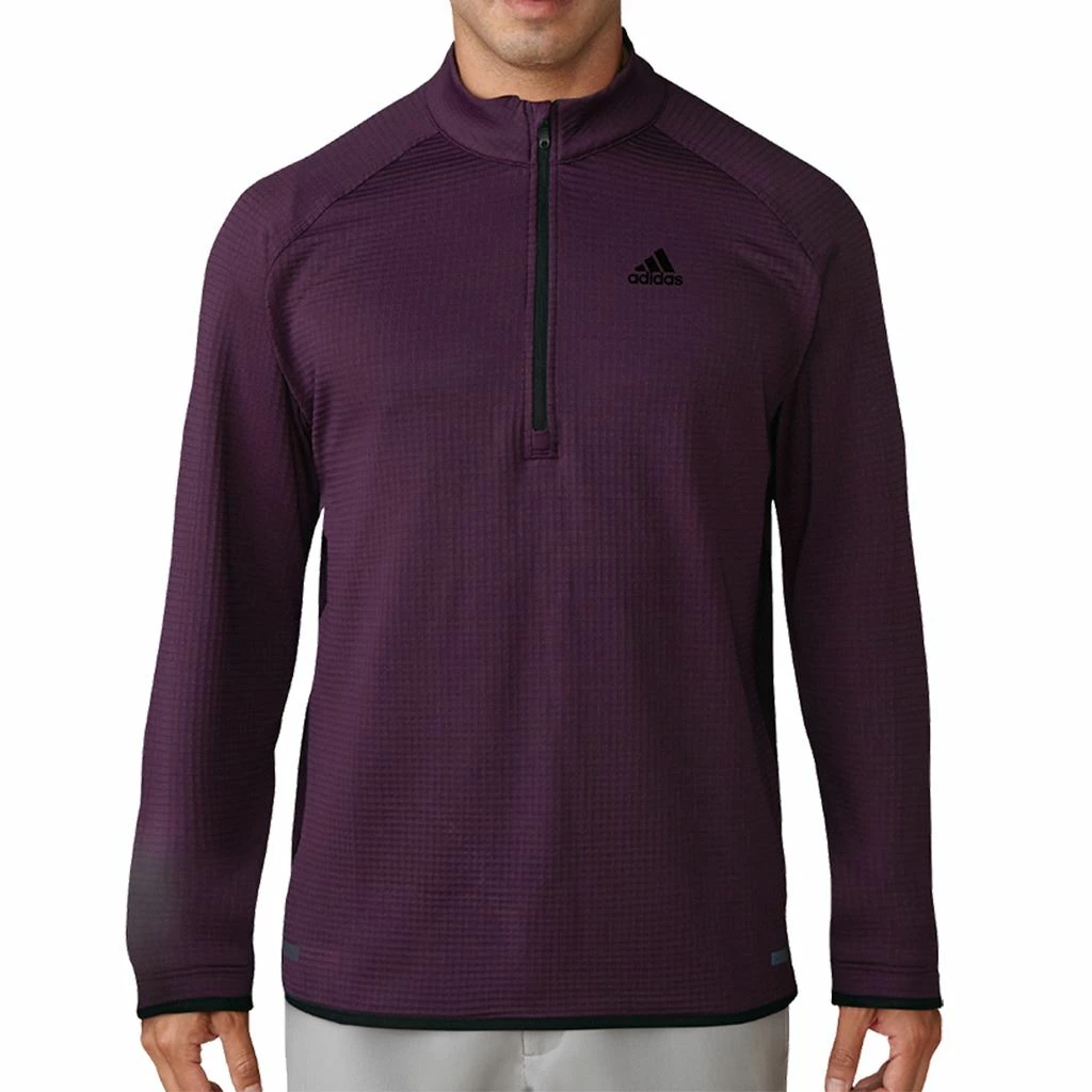 ADIDAS Mens ClimaHeat Gridded Quarter Zip Performance Pullover - Image 12