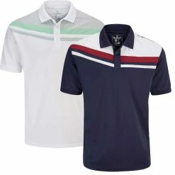 Stuburt Golf Mens Leckford Lightweight Breathable Sport Golf Polo Shirt