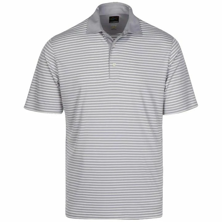 Greg Norman Mens PlayDry Bar Stripe Performance Stretch Golf Polo Shirt - Image 4