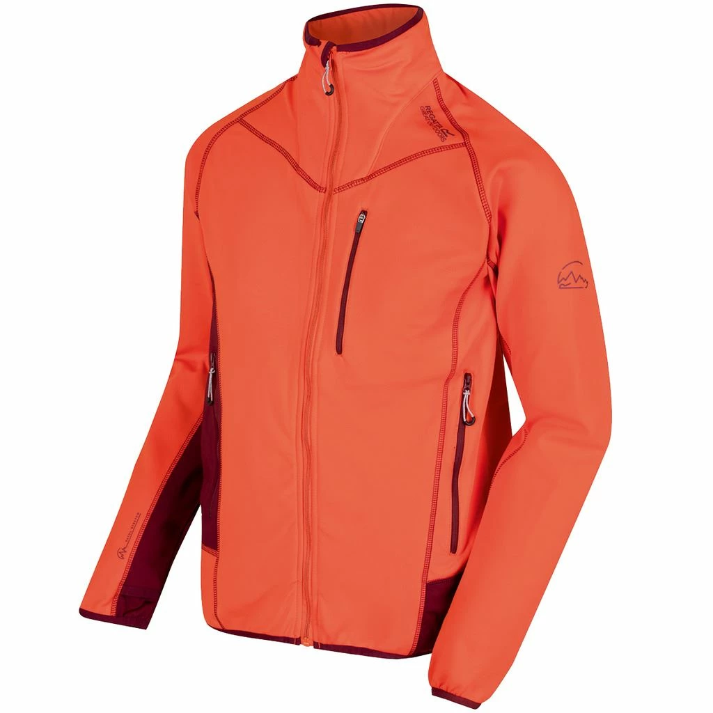 Regatta Mens Diego III Full Zip Stretch SoftShell Hiking Jacket - Image 10
