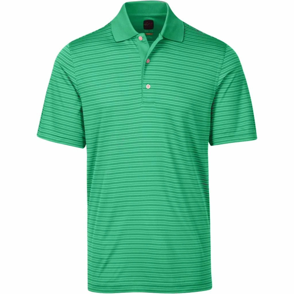 Greg Norman Mens PlayDry® Microlux SS Performance Stripe Golf Polo Shirt - Image 8