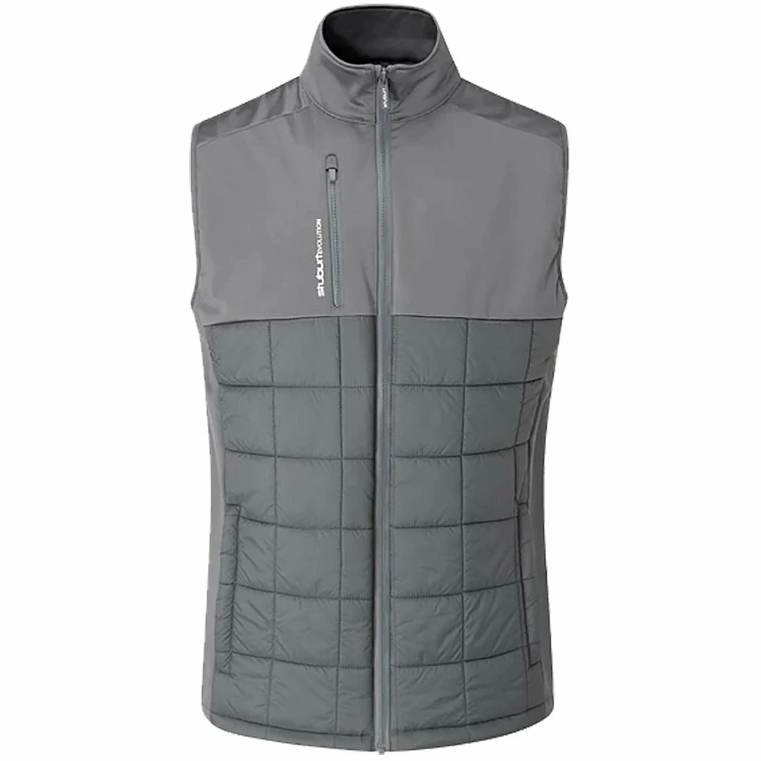 Stuburt Golf Mens Evolution Thermal Padded Full Zip Water Repellent Golf Gilet Vest - Image 3