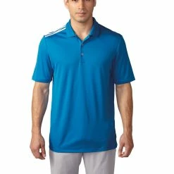 ADIDAS Climacool® 3-Stripes Shoulder Lightweight Mens Golf Polo Shirt