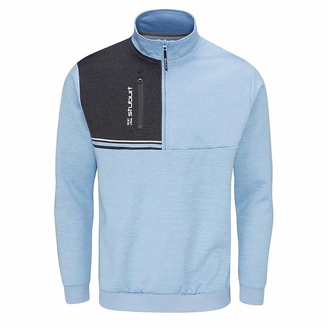 Stuburt Mens Dri-Back Roxham Sweater 1/2 Zip Neck Windproof Golf Pullover - Image 4